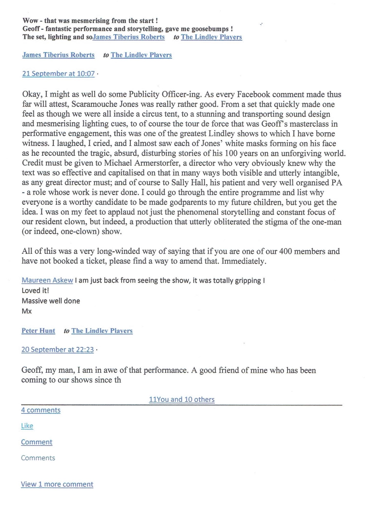 Scara FB reactions 1