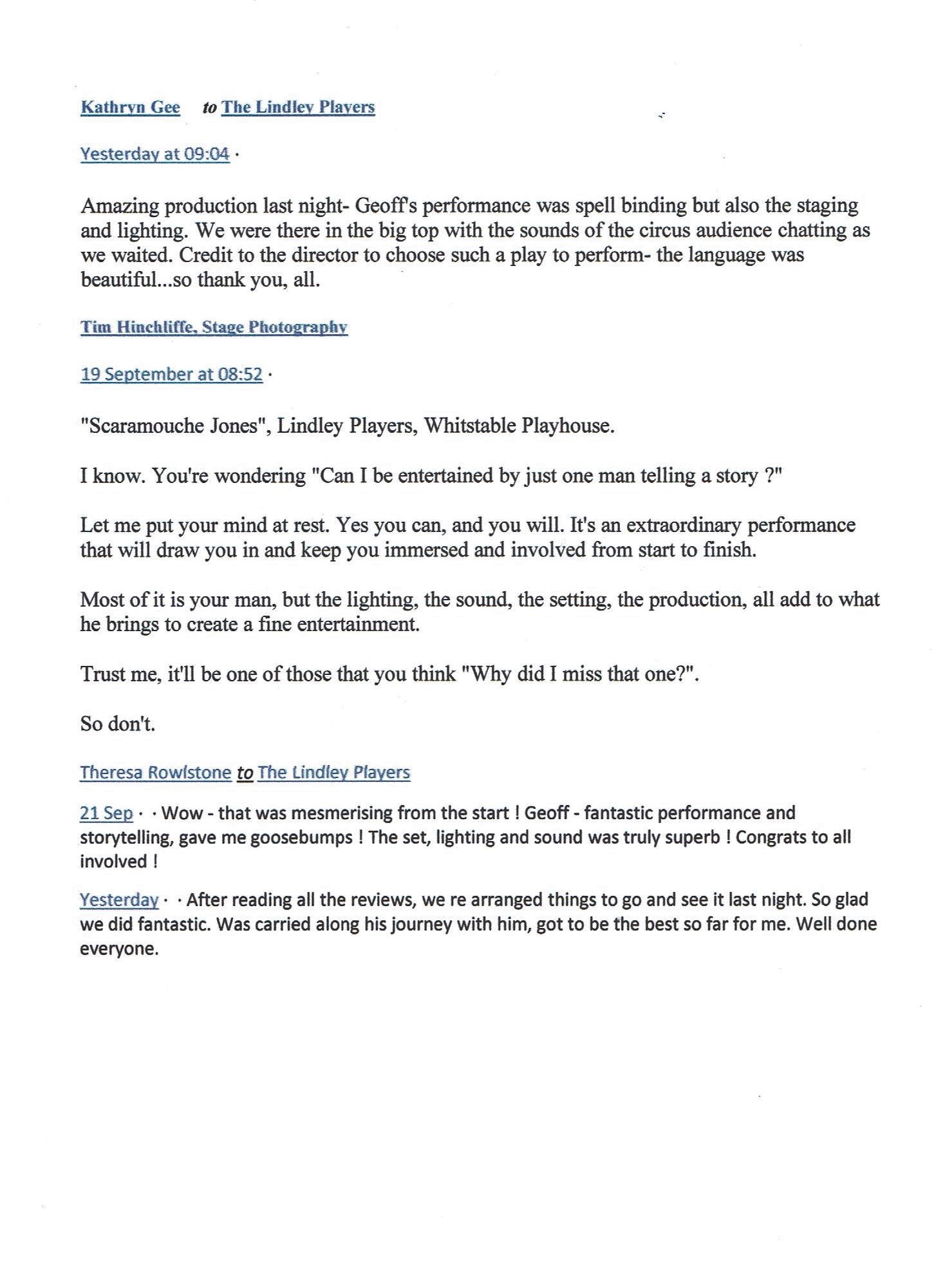 Scara FB reactions 2